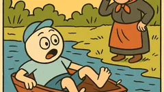 Dowcip: Romuś sprawdza rodzinny cud na jeziorze